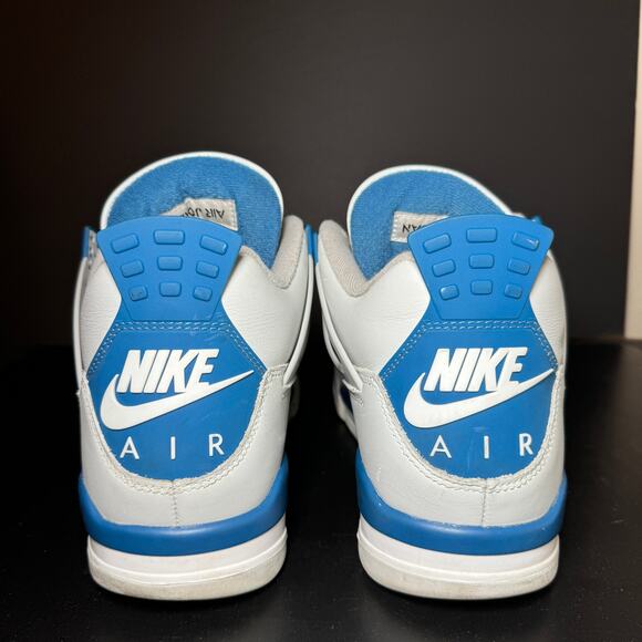 Size 12.5 - Nike Air Jordan 4 Retro Military Blue 2024 Men's Shoes - Picture 6 of 10